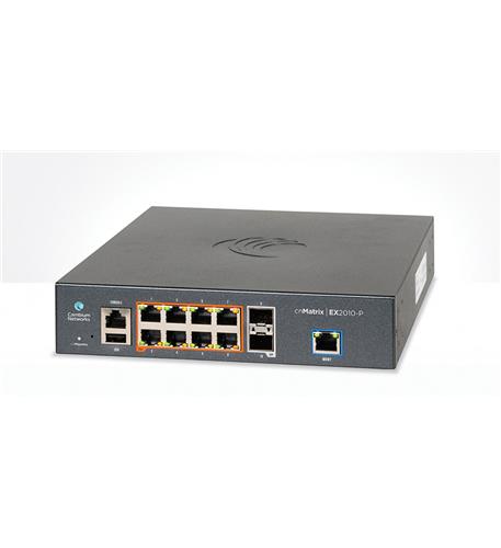 PoE Switch, 8 1G and 2 SFP fiber ports