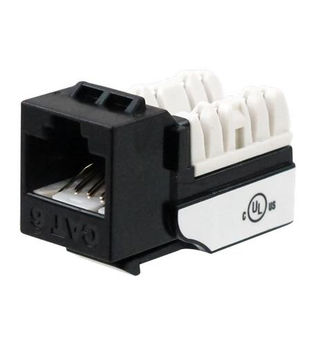 CAT6 JACK BLACK
