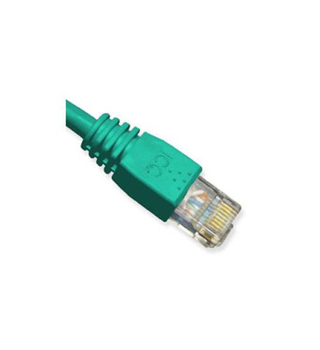 PATCH CORD, CAT 5e, MOLDED BOOT, 1' GN