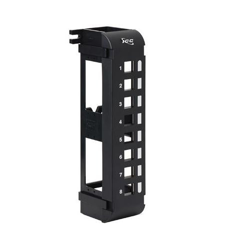 PATCH PANEL, BLANK,VERTICAL,8-PORT FLUSH