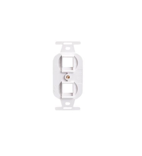 INSERT, ELECTRICAL, 2-PORT, WHITE