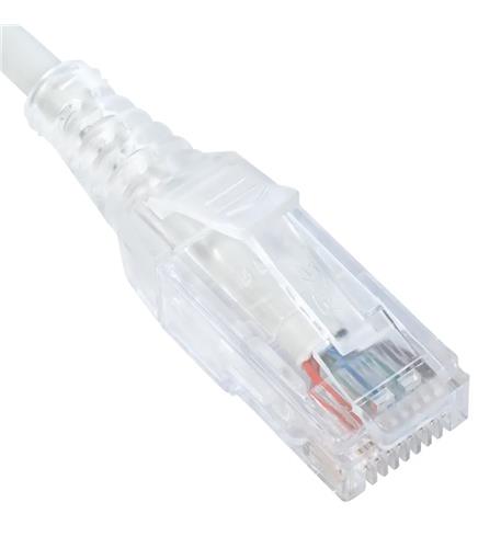 PATCH CORD, CAT 6 SLIM CLEAR SR 10PK 1FT