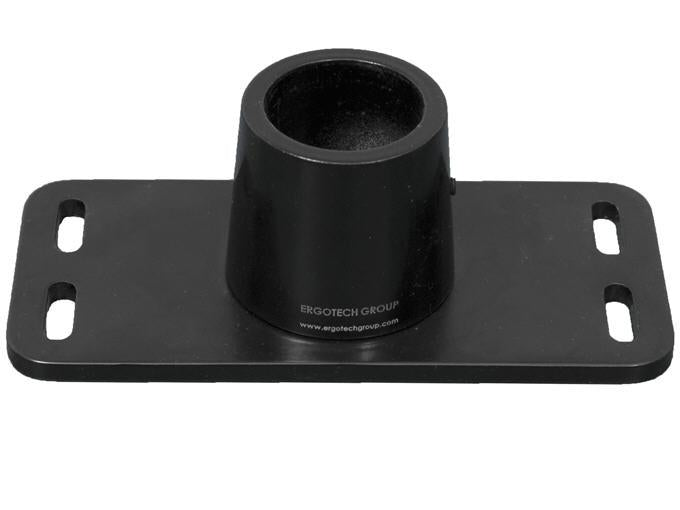 SLEEK BLACK SINGLE FLUSH MOUNT PLATE FOR A CLEAN, LOW-PROFILE SETUP. PROVIDES ST