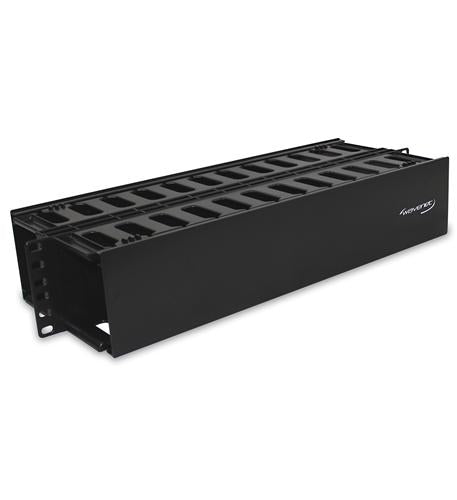 HORIZONTAL CABLE MGR 2U DOUBLE SIDE