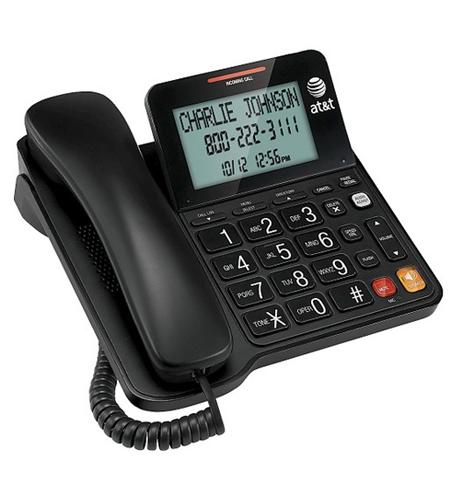 Corded Speakerphone with Display - BLACK