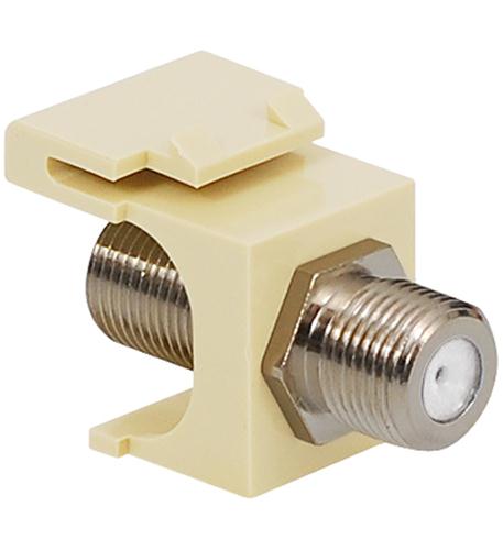 MODULE, F-TYPE, NICKEL PLATED, ALMOND
