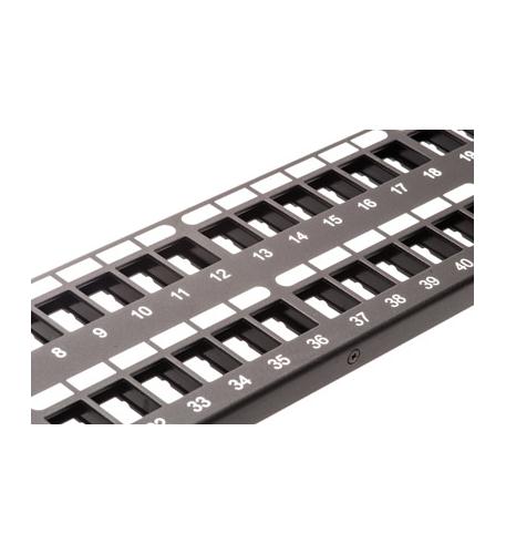PATCH PANEL, BLANK, HD, 48-PORT, 2 RMS