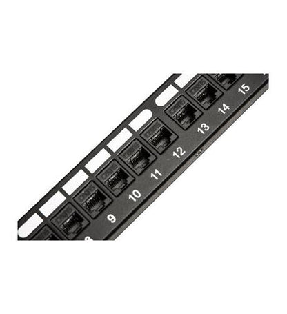 PATCH PANEL,CAT 6, FEED-THRU 24-P,1RMS