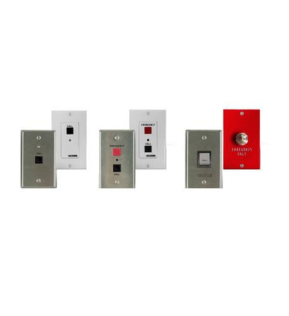 Call in switch w/volume control, white