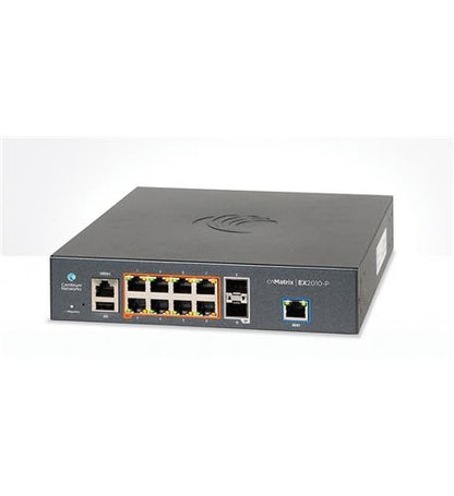 PoE Switch, 8 1G and 2 SFP fiber ports