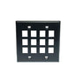 IC107F12BK 12 PORT FACEPLATE BLACK