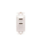 INSERT, DECOREX, 2-PORT, DUAL HDMI, WH