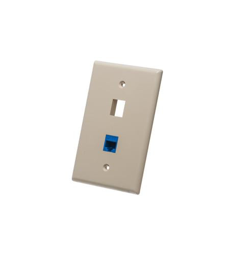 FACEPLATE, OVERSIZED, 2-PORT, ALMOND