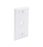 FACEPLATE ID WINDOW 1 PORT WHITE
