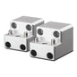 PTM Watersports Board Rack Mount - 4 Bolt - Silver - Pair [P13168-1400TEBCL]