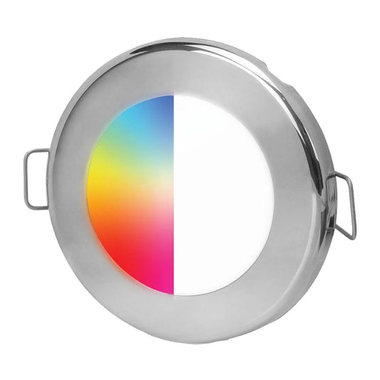 Hella Marine EuroLED75 RGBW Downlight - Stainless Steel Bezel [017884011]