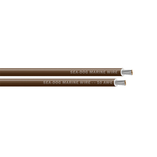 Sea-Dog 10 AWG Brown Primary Wire - 250' [8010074]