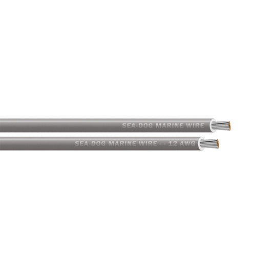Sea-Dog 12 AWG Grey Primary Wire - 100' [8012112]