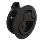 Southco Push-to-Close Latch, Medium Size, Key Locking, 17 - 22mm Grip, Plastic, Natural - Black [M1-44]
