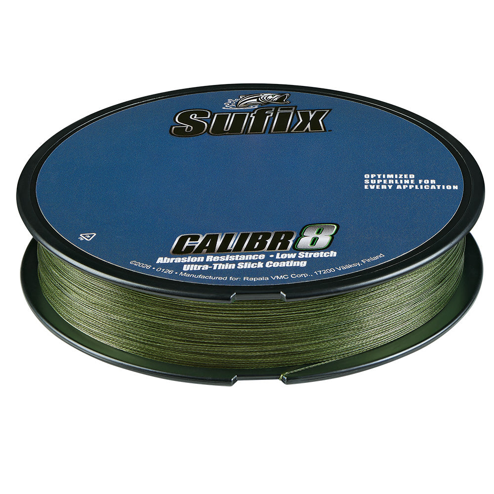 Sufix Calibr8 Braid 150yds 50lb - Low Vis Green [694-050G]