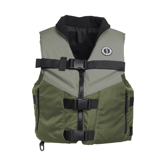 Mustang Accel Foam Vest - Green/Grey - Large [MV4627-833-L]