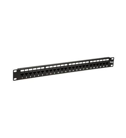 PATCH PANEL,CAT 6, FEED-THRU 24-P,1RMS
