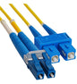 JUMPER, LC-SC, DUPLEX, SM, 1M