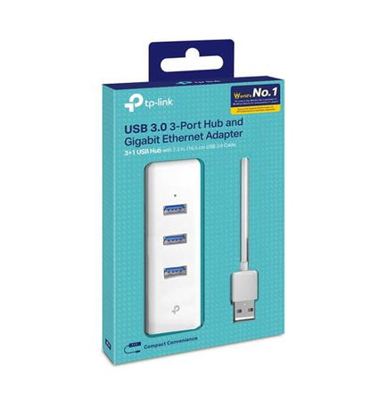 Gigabit Ethernet Adapter 3 Port USB