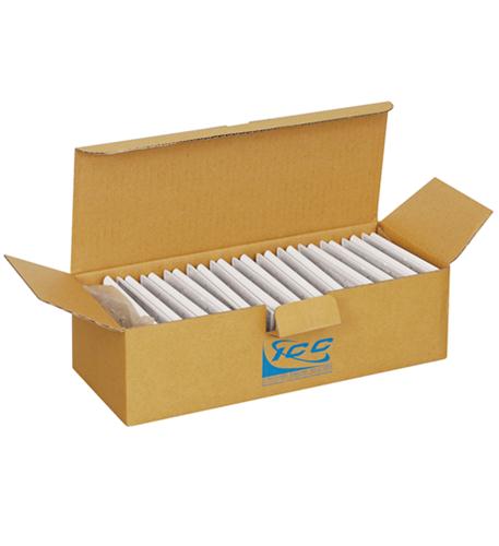 FACEPLATE, FLAT,1-GANG,2-PORT, 25PK, WH