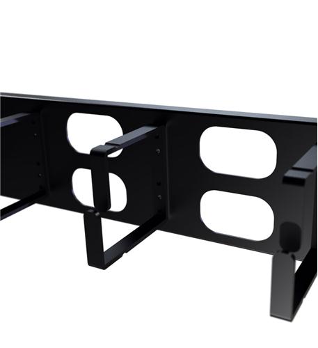 PANEL CABLE MGMT METAL RING AND COVER 2U