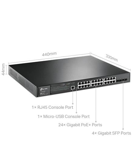 JetStream 28-Port Gigabit L2 PoE
