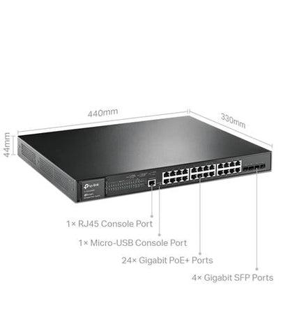 JetStream 28-Port Gigabit L2 PoE