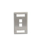 FACEPLATE, ID, STAINLESS, 1-GANG, 2-PORT