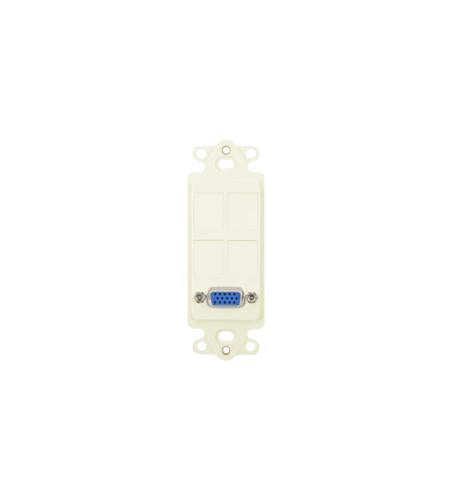 INSERT, DECOREX, 4 PORT, RGB/VGA, IVORY