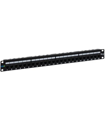 PATCH PANEL, CAT 6A, 24-PORT, 1 RMS