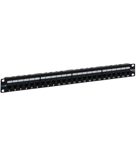 PATCH PANEL, CAT 6A, 24-PORT, 1 RMS