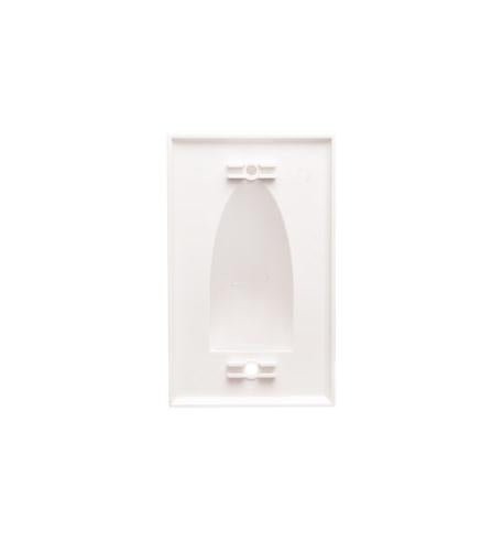 FACEPLATE 1 GANG BULK NOSE WHITE