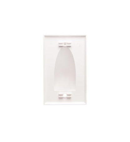 FACEPLATE 1 GANG BULK NOSE WHITE