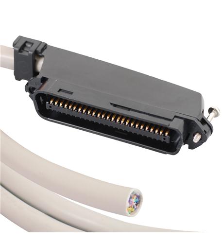 25-PR CABLE ASSEMBLY, M-BLUNT, 90deg,15'