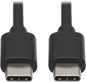 Eaton Tripp Lite Series USB-C 60W Device Charging Cable (M/M) - USB 2.0, Black, 3 ft. (0.91 m)