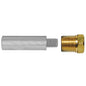 Tecnoseal E5 Pencil Zinc w/Brass Cap [TEC-E5-C]