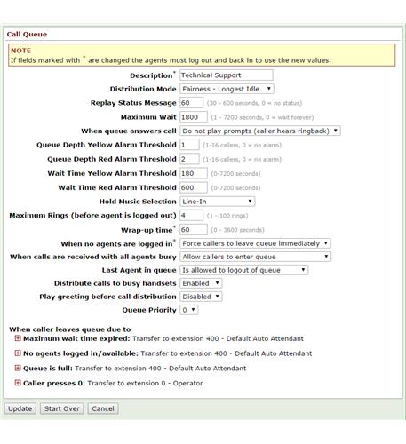 8211413 Distribute Calls up to 10 queues