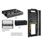 CABLE MGMT 19in SINGLE SIDE 1U BLACK