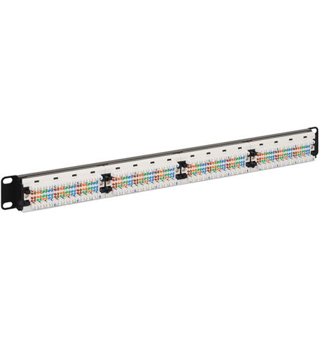 PATCH PANEL, CAT 5e, 24-PORT, 1 RMS