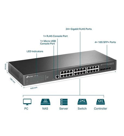 JetStream 24-Port Gb L2plus Managed