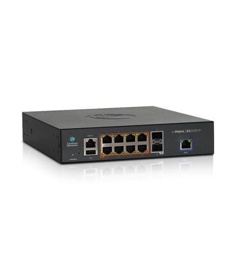 PoE Switch, 8 1G and 2 SFP fiber ports