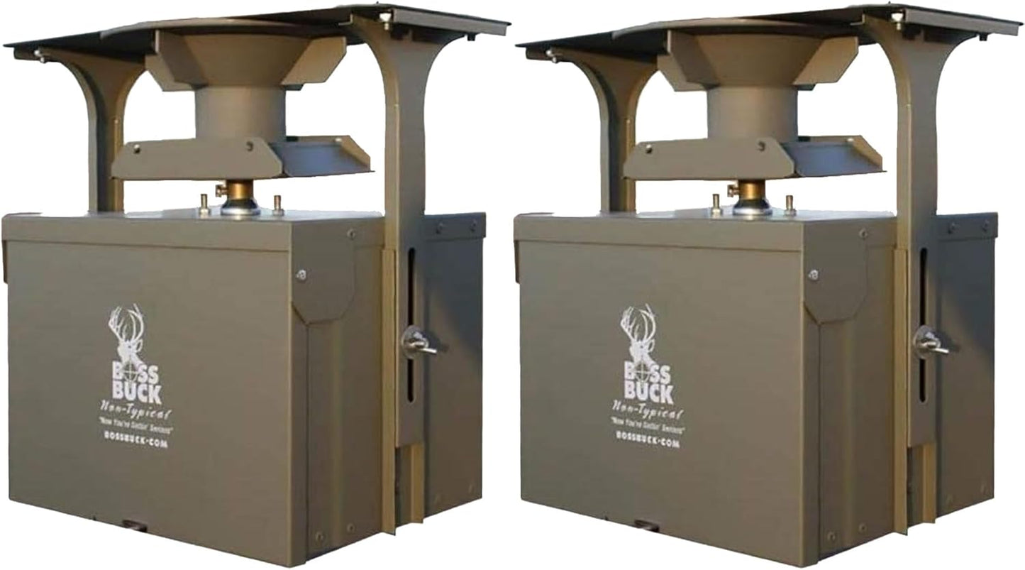 Boss Buck 12-Volt High Torque Motor Auto Hunting Game Feeder Conversion Kit with Timer Holder and Large Swing Door Slinger (2 Pack)