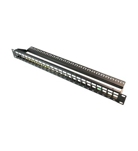 24 PORT BLANK PATCH PANEL 1U