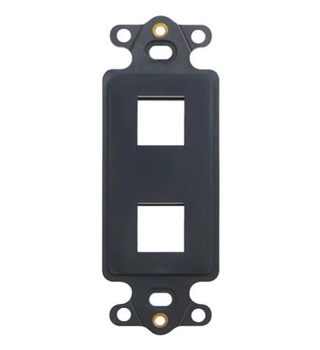INSERT DECOREX 2 PORT BLACK