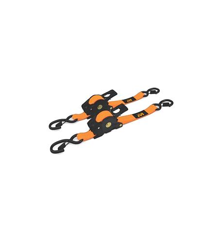 1"X10' Retractable Ratchet Straps 2 Pack